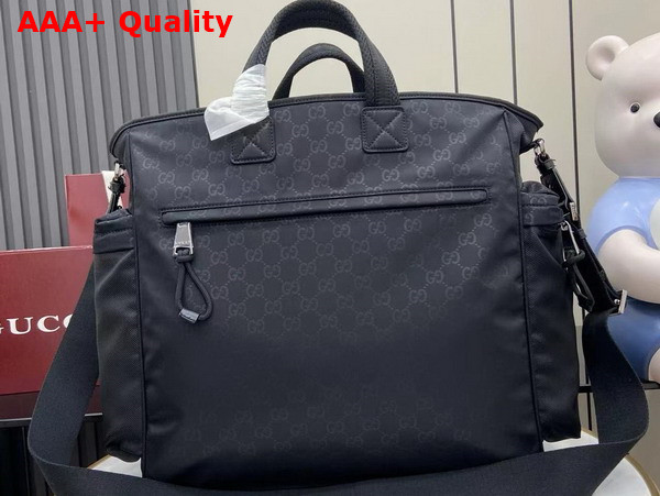 Gucci Nexus Large Tote Bag in Black GG Nylon 818962 Replica