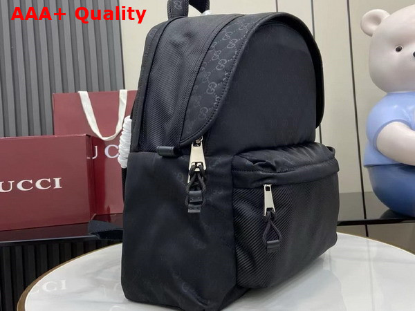 Gucci Nexus Medium Backpack in Black GG Nylon 826364 Replica