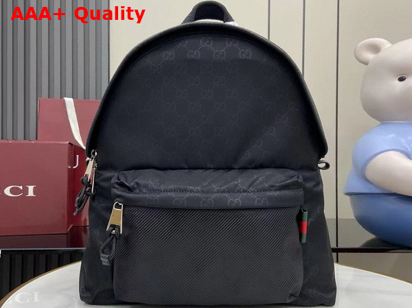 Gucci Nexus Medium Backpack in Black GG Nylon 826364 Replica