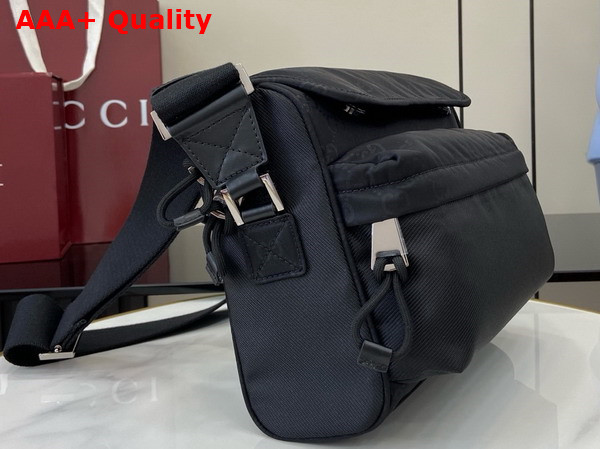 Gucci Nexus Medium Crossbody Bag in Black GG Nylon 816820 Replica