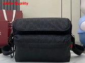 Gucci Nexus Medium Crossbody Bag in Black GG Nylon 816820 Replica