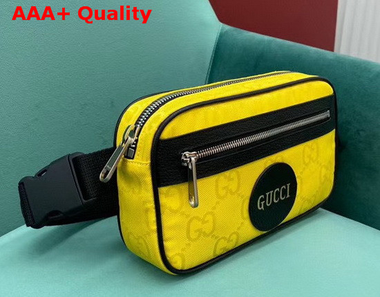 Gucci Off The Grid Blet Bag Yellow GG Econyl 631341 Replica