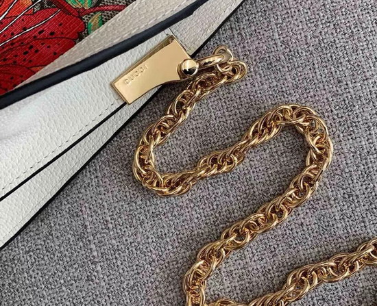 Gucci Online Exclusive Ophidia GG Flora Small Shoulder Bag White and GG Supreme Flora 503877