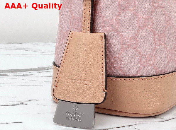 Gucci Ophidia GG Small Shoulder Bag in Dusty Pink GG Supreme Canvas 781402 Replica