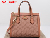 Gucci Ophidia GG Small Tote Bag in Pink GG Canvas 547551 Replica