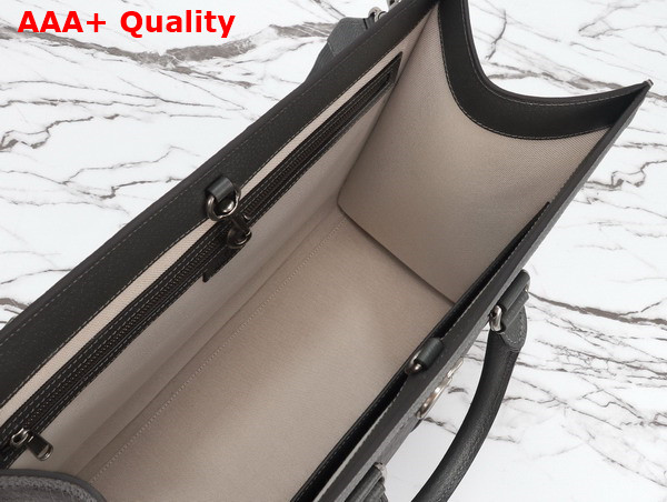 Gucci Ophidia Large Tote Bag in Grey and Black GG Supreme Canvas 724665 Replica