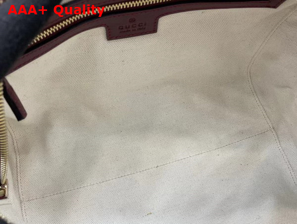 Gucci Ophidia Medium Boston Bag in Rosso Ancora Red GG Canvas 772061 Replica