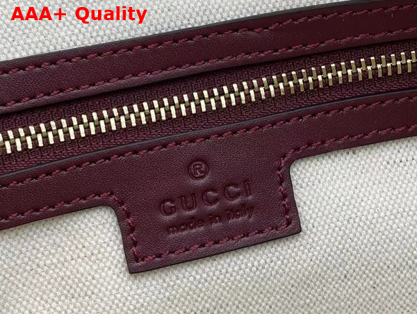 Gucci Ophidia Medium Boston Bag in Rosso Ancora Red GG Canvas 772061 Replica