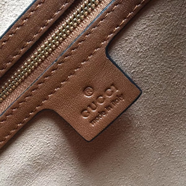 Gucci Padlock Medium GG Shoulder Bag GG Supreme Canvas Brown