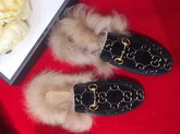 Gucci Princetown GG Velvet Slipper Black GG Velvet
