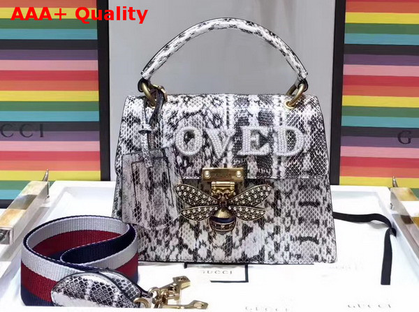 Gucci Queen Margaret Snakeskin Top Handle Bag Replica