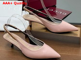 Gucci Signoria Slingback Pump in Light Pink Leather 783832 Replica