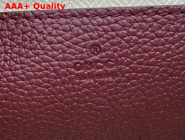 Gucci Small Crossbody Bag with Hook Closure in Rosso Ancora Red Leather 821623 Replica