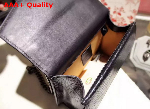Gucci Small Dionysus Python Shoulder Bag Black Replica
