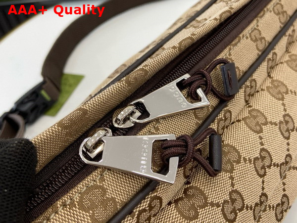 Gucci Small GG Crossbody Bag in Beige and Dark Brown GG Canvas 802096 Replica