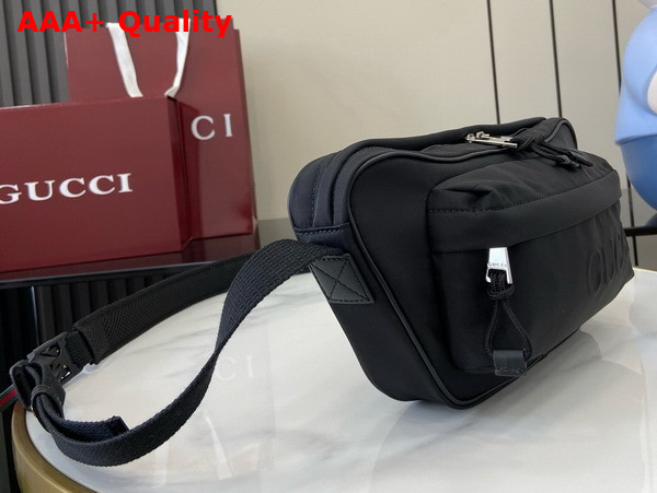 Gucci Small GG Crossbody Bag in Black Nylon 802096 Replica