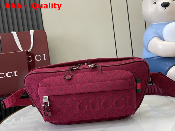 Gucci Small GG Crossbody Bag in Rosso Ancora Red GG Canvas 802096 Replica