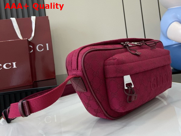 Gucci Small GG Crossbody Bag in Rosso Ancora Red GG Canvas 802096 Replica