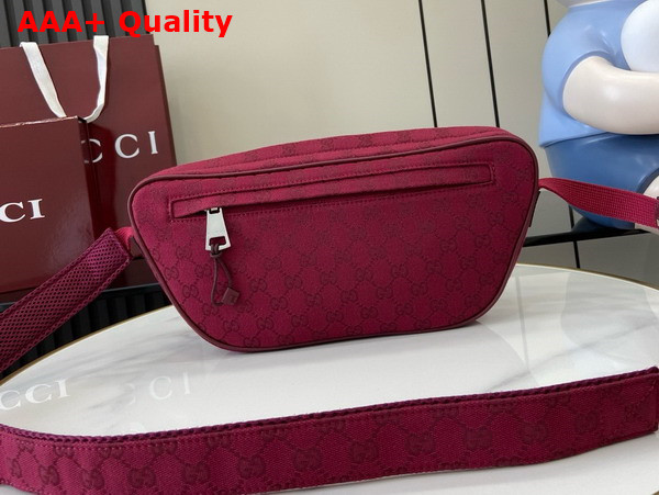 Gucci Small GG Crossbody Bag in Rosso Ancora Red GG Canvas 802096 Replica