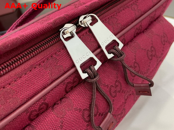 Gucci Small GG Crossbody Bag in Rosso Ancora Red GG Canvas 802096 Replica