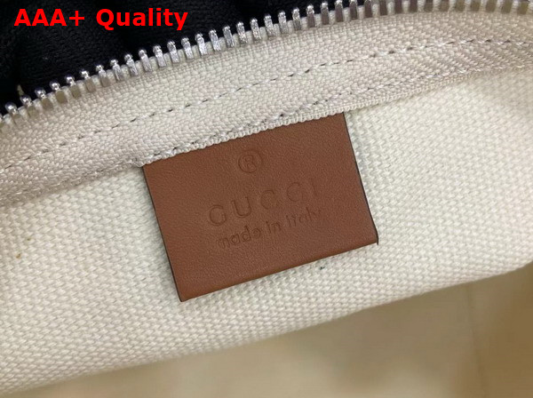 Gucci Small Printed Canvas Duffle Bag in Off White Canvas 816865 Replica