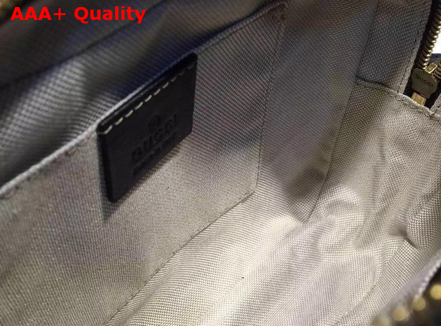Gucci Small Shoulder Bag in Black With a Golden Bee Embroidery Replica