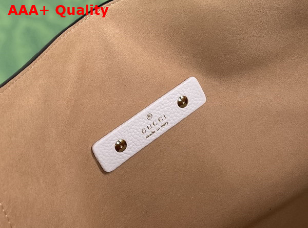 Gucci Softbit Maxi Shoulder Bag in White Grainy Leather 837466 Replica