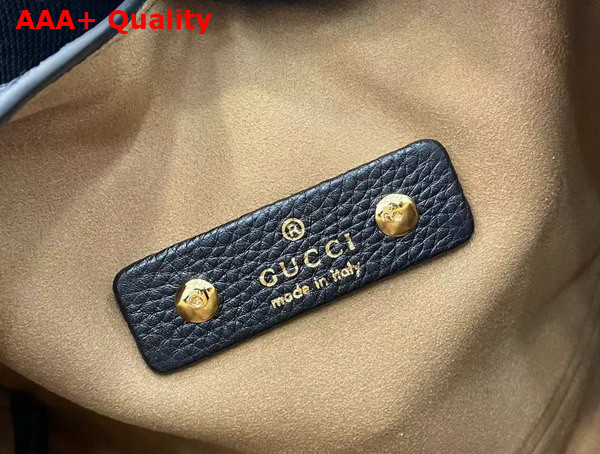 Gucci Softbit Medium Top Handle Bag in Black Leather 837467 Replica