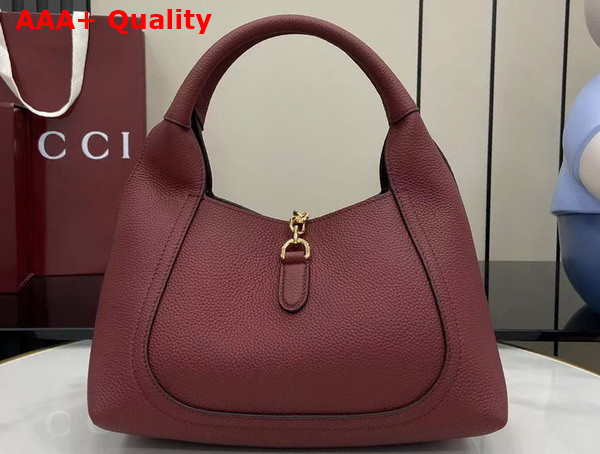 Gucci Softbit Medium Top Handle Bag in Rosso Ancora Red Leather 837467 Replica