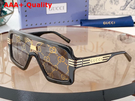 Gucci Square Frame Sunglasses in Ivory Acetate Replica