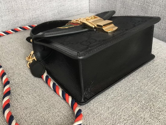 Gucci Sylvie GG Velvet Mini Bag Black GG Velvet