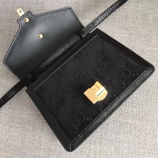 Gucci Sylvie GG Velvet Mini Bag Black GG Velvet