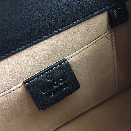 Gucci Sylvie GG Velvet Mini Bag Black GG Velvet