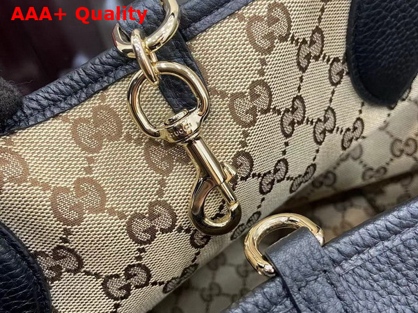 Gucci Totissima Large Reversible Tote Bag in Black Leather 839112 Replica