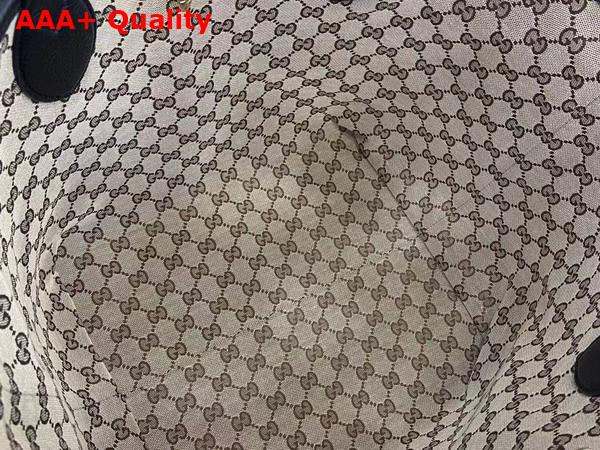 Gucci Totissima Large Reversible Tote Bag in Black Leather 839112 Replica