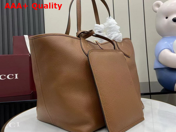 Gucci Totissima Large Reversible Tote Bag in Brown Leather 839112 Replica