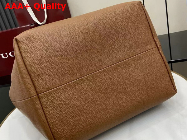 Gucci Totissima Large Reversible Tote Bag in Brown Leather 839112 Replica