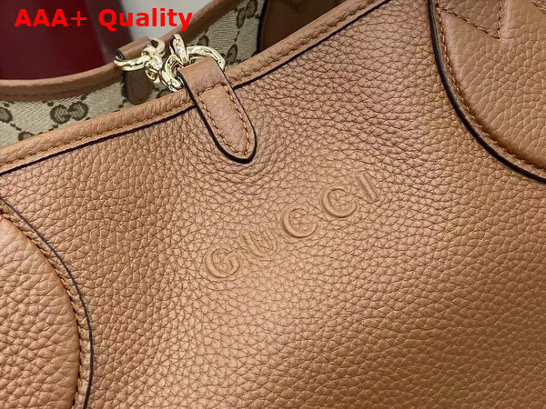 Gucci Totissima Large Reversible Tote Bag in Brown Leather 839112 Replica