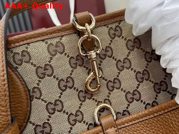 Gucci Totissima Large Reversible Tote Bag in Brown Leather 839112 Replica