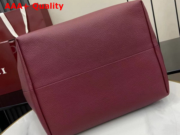Gucci Totissima Large Reversible Tote Bag in Rosso Ancora Red Leather 839112 Replica