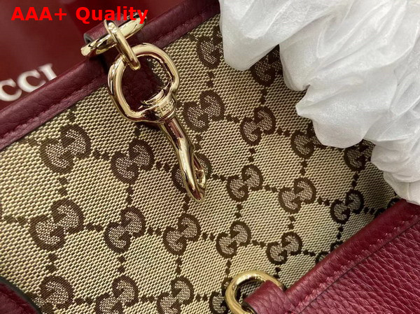 Gucci Totissima Large Reversible Tote Bag in Rosso Ancora Red Leather 839112 Replica