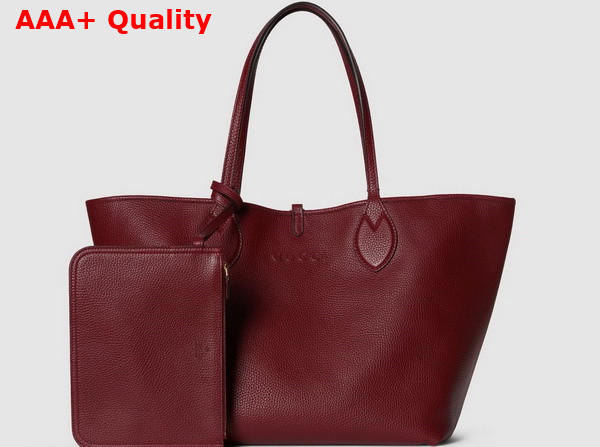 Gucci Totissima Medium Reversible Tote Bag in Rosso Ancora Red Leather 839112 Replica