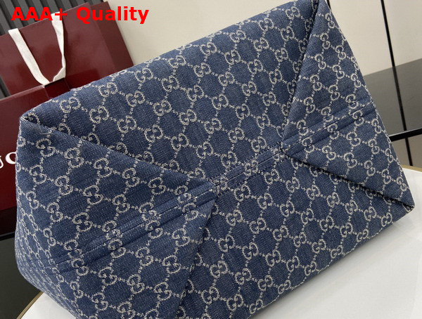 Gucci Totissima Medium Tote Bag in Blue GG Denim 820481 Replica