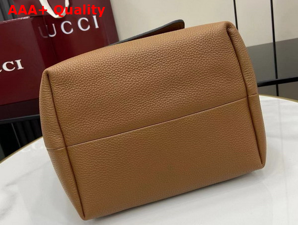 Gucci Totissima Small Reversible Tote Bag in Brown Grainy Leather 839124 Replica
