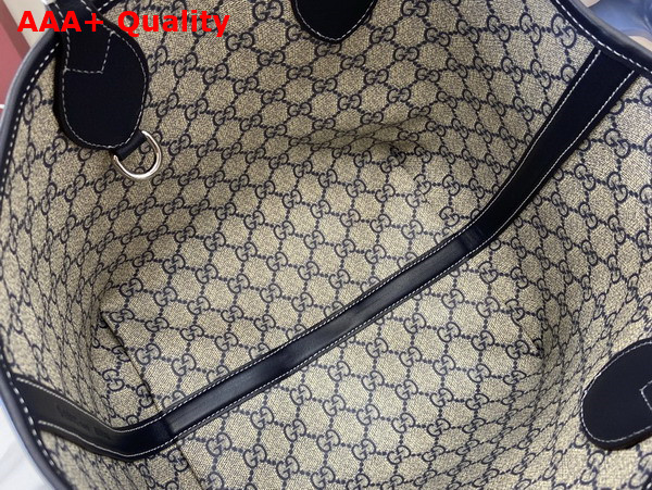 Gucci Totissima Small Reversible Tote in Dark Blue Denim 820496 Replica