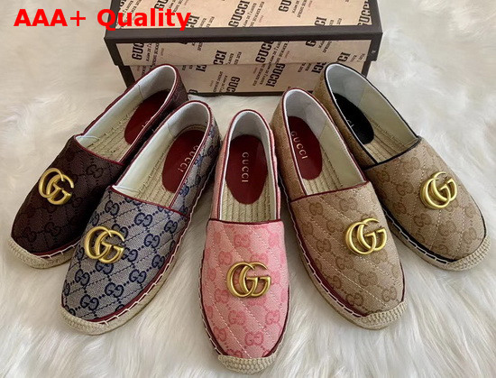 Gucci Womens GG Matelasse Canvas Espadrille 621239 Replica