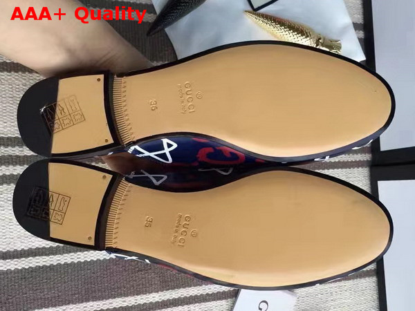 Gucci Womens GucciGhost Princetown Slipper Red Replica