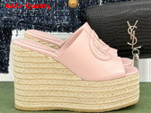 Gucci Womens Interlocking G Sandal in Light Pink Leather 817212 Replica