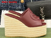 Gucci Womens Interlocking G Sandal in Rosso Ancora Red Leather 817212 Replica