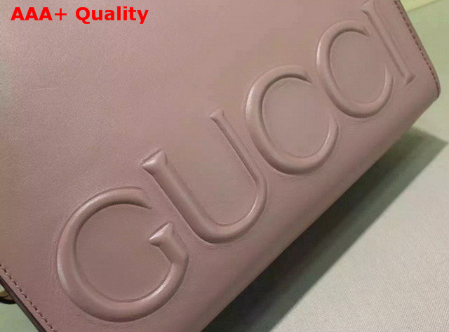 Gucci XL Leather Tote Hibiscus Pink Leather Replica